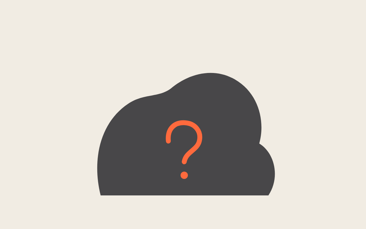 a dark silhouette of an unannounced product with a question mark